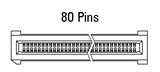 EC.8 nascóir díreach 80-pin