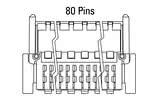 Toisí an phlug 80-pin claonta Zero8