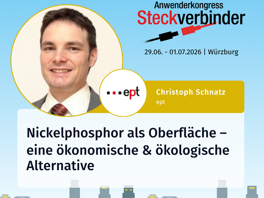 Tabharfaidh ept láithreoireacht ar nicil-fhosfaras mar chóireáil dromchla ag Comhdháil na gCeangaltóirí 2026 in Würzburg.